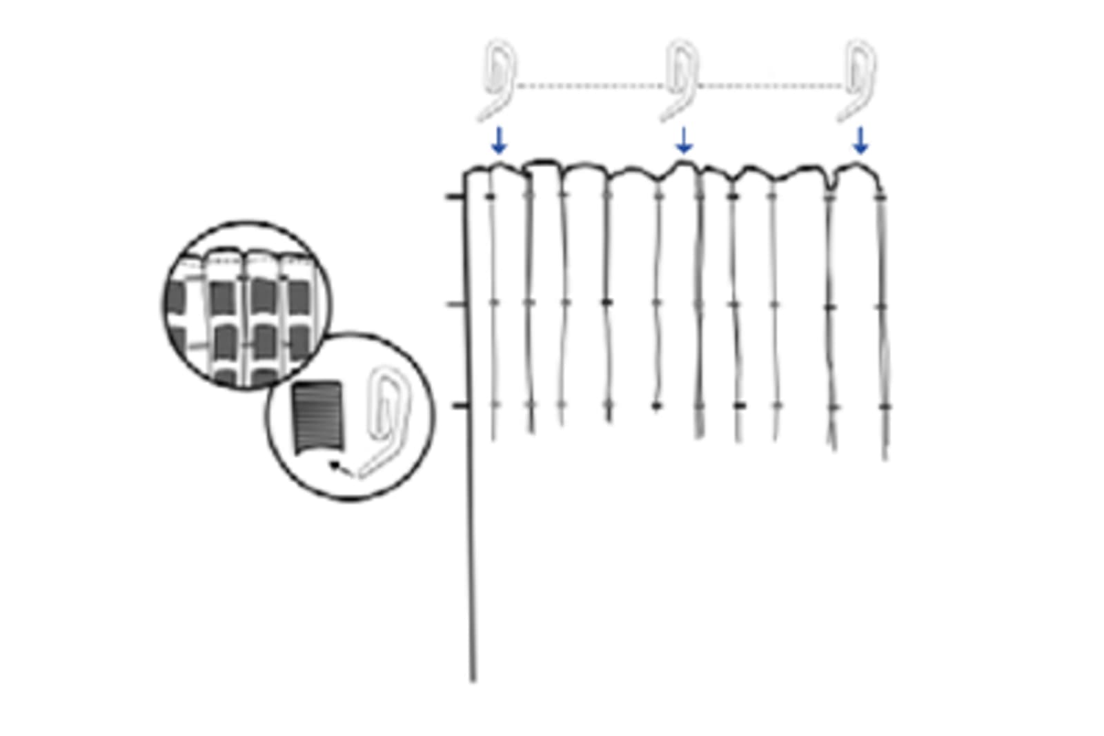 Stitched How To Hang A Pencil Pleat Curtain